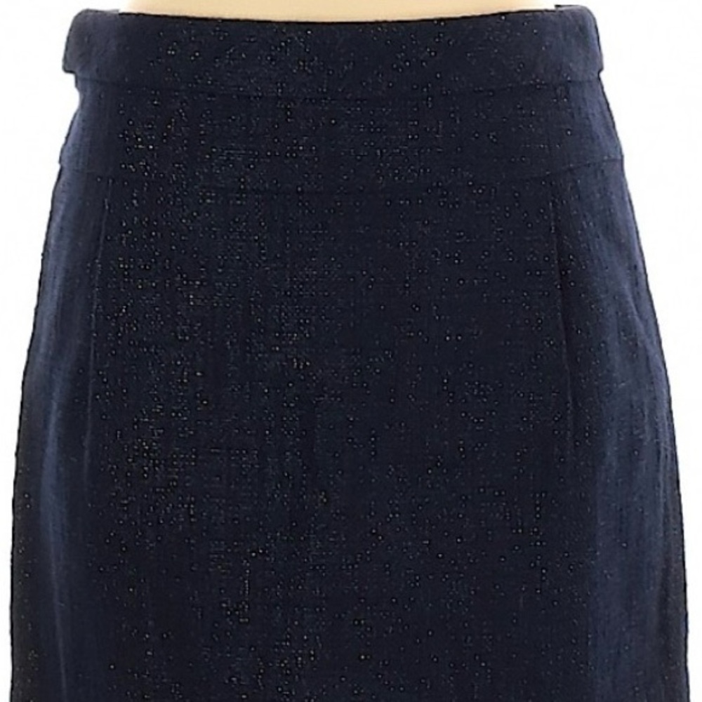 J.Crew Elegant Blue Women's Skirt With Glitter